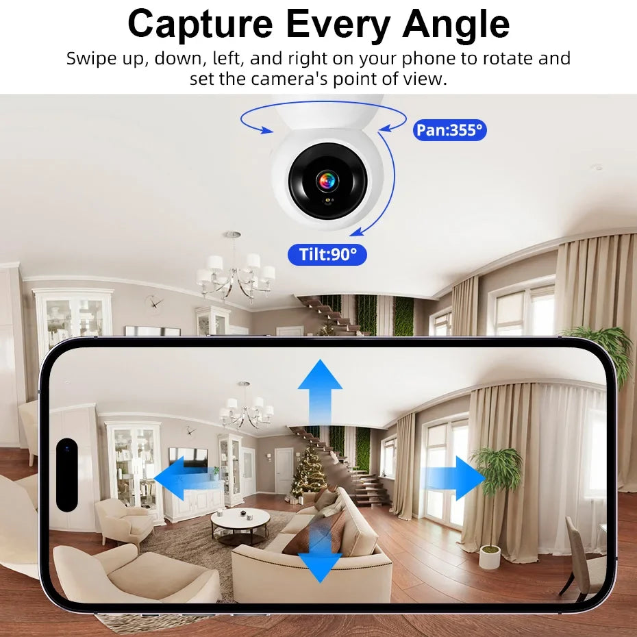 Caméra de Surveillance WiFi Intérieure avec Suivi Automatique