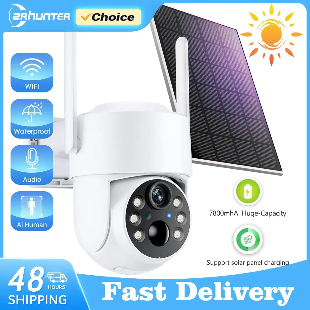 Caméra WiFi Solaire Extérieure PTZ 4MP