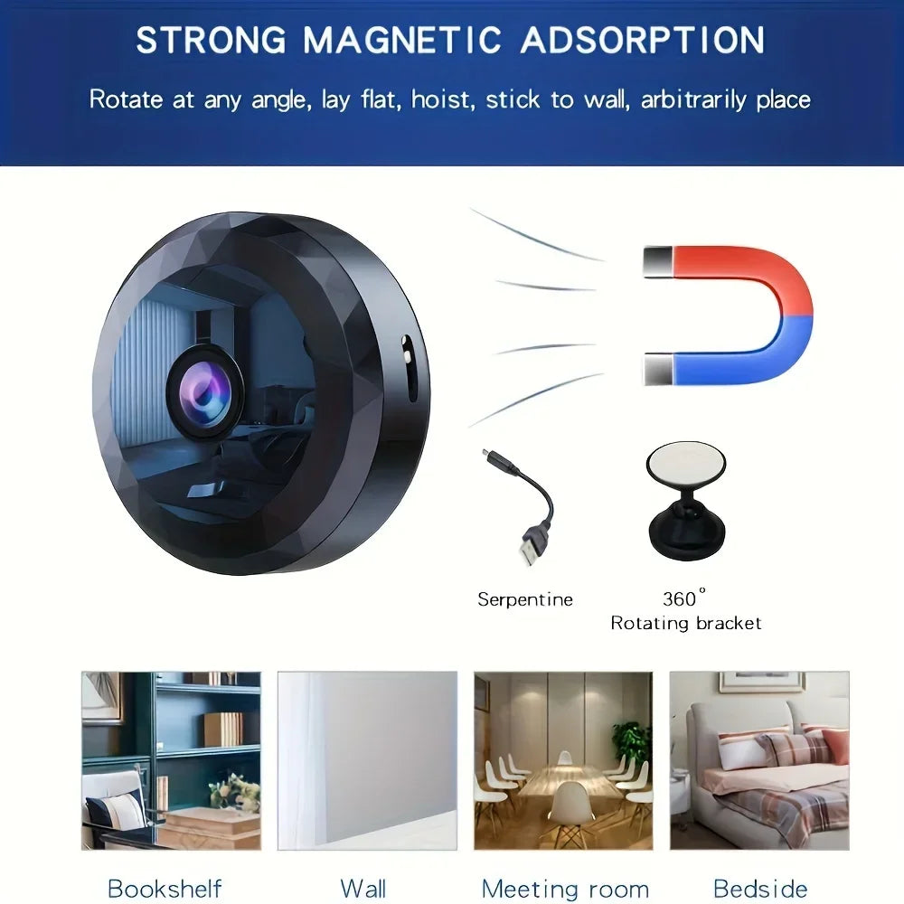 Mini Caméra Wi-Fi De Sécurité Avec Vision Nocturne